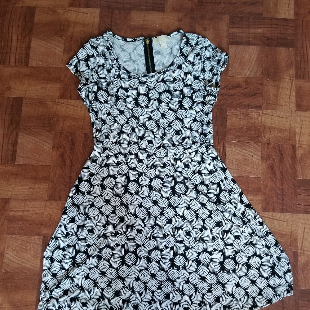 Michael Kors Tropical Leaf Print Dress